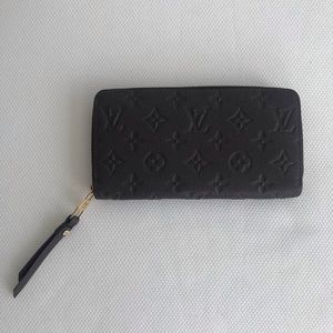 Authentic Louis Vuitton Dark Brown Leather Wallet